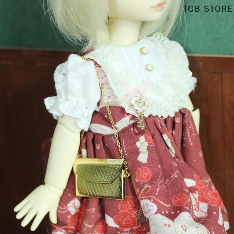 Металлическая цепочка, кукольная сумка, миниатюрная сумка для покупок, для аксессуаров для одежды