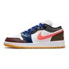 Детские кроссовки Air Jordan 1 Low MMD BG Multi Grid разноцветные белые черные DH7547-100