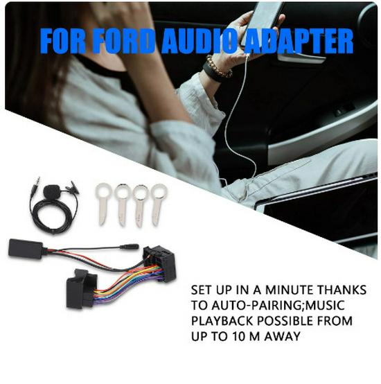 Bluetooth Music Mic + Tools for Ford Fiesta, Focus, Mondeo, MK3, S-MAX
