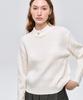 LESONNET Duke Cable Knit Pullover Cream