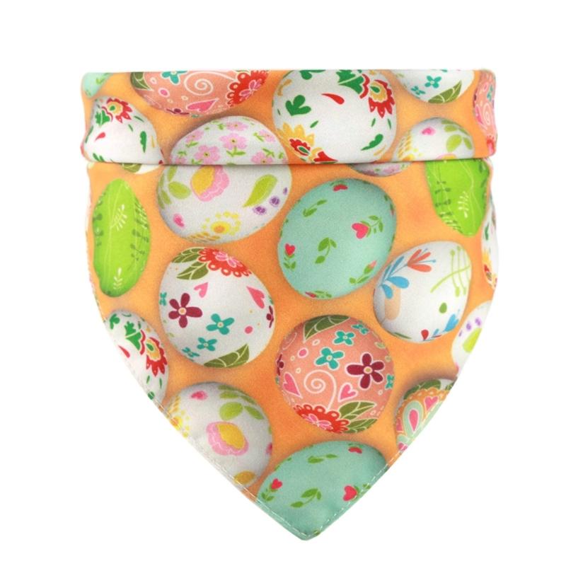 Easter Festival Party Pet Bandana Dogs Easter Costume Neck Scarf Collar Holiday Dress Up Rabbit Printed Pet Cat Bandanas