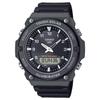 G SHOCK Водонепроницаемость 100м Солнечный кварцевый механизм Ремешок из смолы Мужские часы Черный циферблат AQS820W-1AV