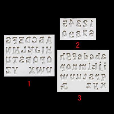 Формы для цифр, буквы, силиконовые формы, 3D-формы для помадки, инструменты для украшения тортов