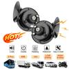 2pcs Universal Loud Car Horn 12V Electric Snail Train Horn Super Loud Waterproof Horns Siren for Motorcycle Car Truck SUV Boat