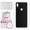 apgo Protective Skin Sticker for the Back Compatible with Vivo Z3i, Wrap Film, Foil, Vinyl - Pattern Carbon Black