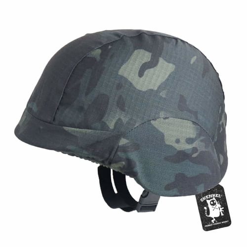 SHENKEL US Military SWAT Fritz Tactical Helmet with Camouflage Cover! Multicam Black M88 for US Military Airsoft