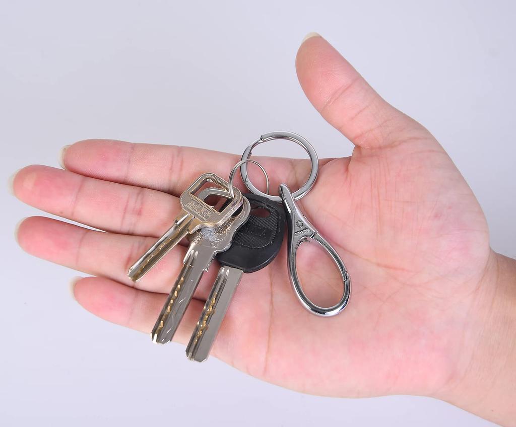 Keepfine Motorcycle Key Chain, Bicycle Key Ring, Car Keychain, Carabiner Hook, Lightweight, Long Lasting,