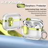 KEYSION Прозрачный чехол с покрытием для наушников AirPods Pro 3 из ТПУ+ПК, противоударный, с подставкой для телефона и крючком, чехол для наушников AirPods Pro 3