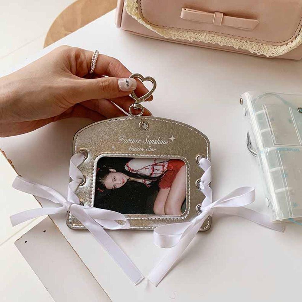 Милый корейский айдол Балеткор Фотокарточка Держатель DIY Лента ПУ Фотокарточка Держатель ID Карта Обложка Карта Чехол Автобус Карта Держатель Девочка