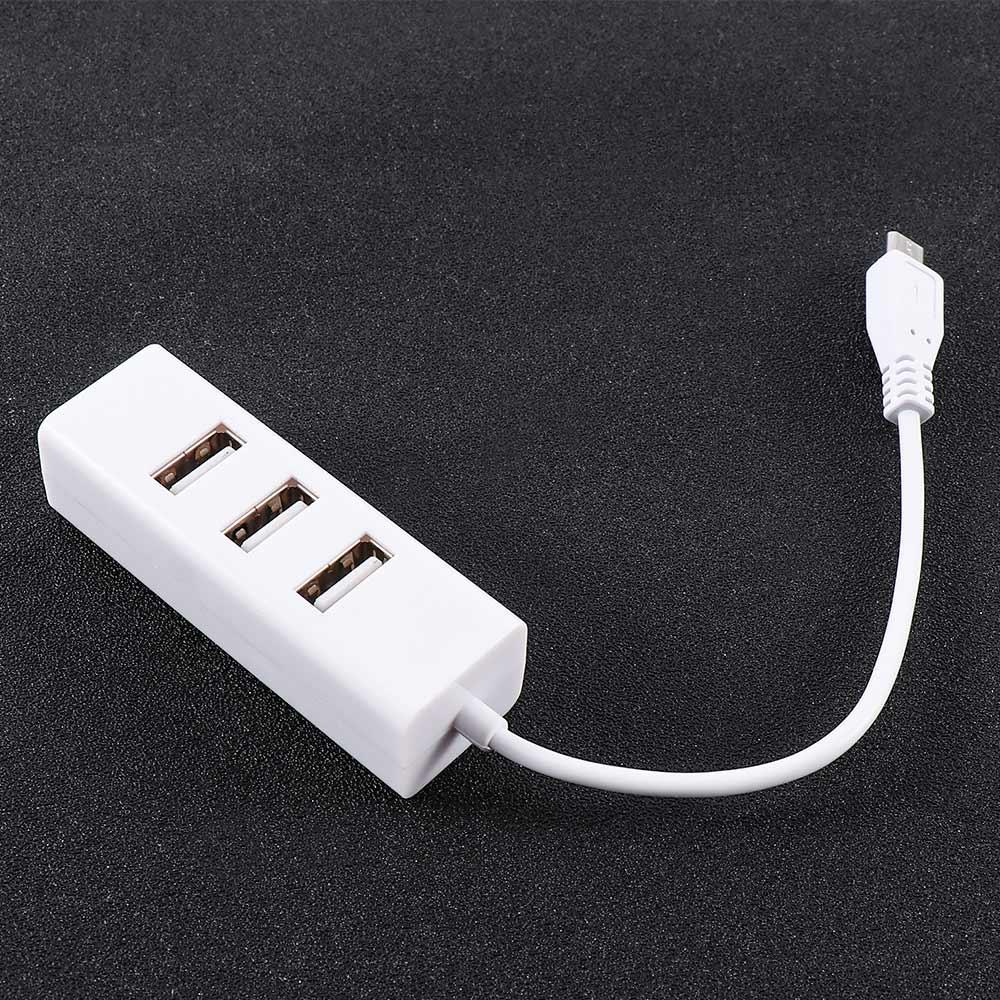 Duable Universal 4 Ports Micro USB USB To OTG Converter Charging Cable Extension Cable Adapter