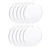 Stoooduo Acrylic Sheets, Clear Acrylic Sheets (10 Sheets), Acrylic Keychains, Round Acrylic Sheets, Signs, Keychains, Ornaments, Displays, Craft Mater