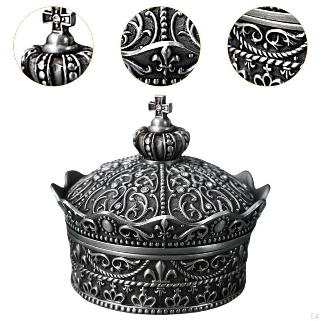 Шкатулка для украшений в виде короны для ожерелий и подвесок