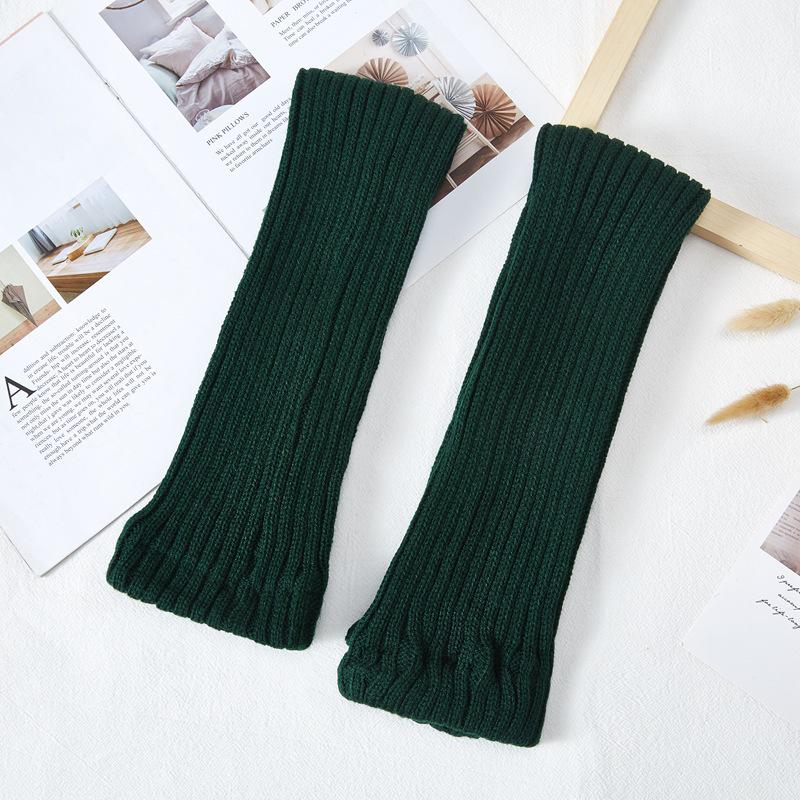 Очень длинные толстые вязаные красные шерстяные гетры 70 см для Нового года и Рождества