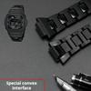 Черный браслет для Casio G-shock DW-6900 DW9600 DW5600 GW-M5610 GA-2100 Мужской Серии Ремешок для часов Пластиковый Стальной Ремешок для часов 16 мм Ремешок