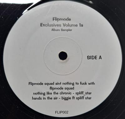 12-дюймовая пластинка РАЗЛИЧНЫЕ - Flipmode Exclusives Volume 1a FLIP002 Без лейбла US Rap & Hip-Hop/R&B Б/у