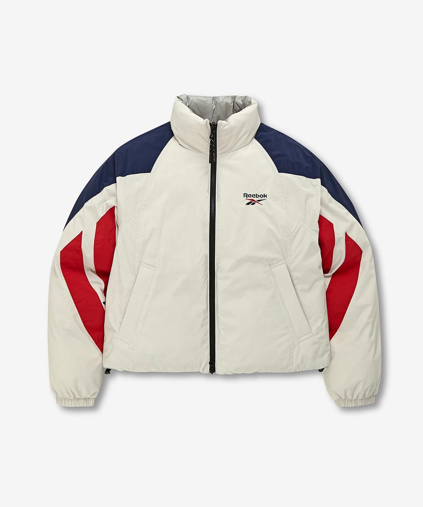 Reebok Векторная двусторонняя укороченная пуховая куртка (W) - бежевый