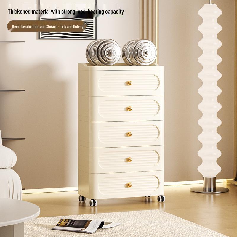 Living Room Sundries Storage Box: Children's Toys & Snacks Organizer Plastic Drawer Cabinet