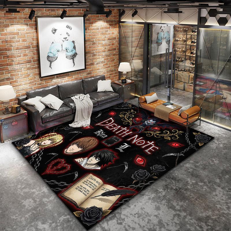 Death Note Carpet Rug For Living Room Bedroom Home Sofa Decoration Kids Play Nonslip Floor Mat