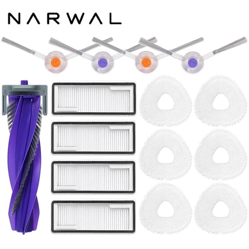 Narwal Freo X Ultra / J4 / J4 Lite Робот-пылесос Запасные части Основные боковые щетки Тряпки для мытья пола HEPA-фильтры Аксессуары
