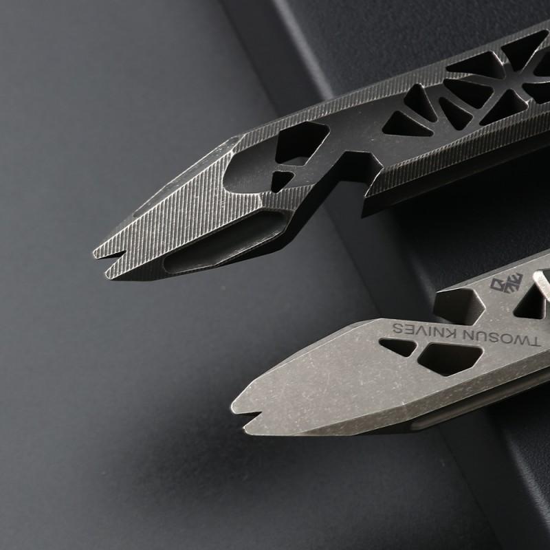 Titanium Mini Pry Bar Compact Multi-Tool Camping Hiking Outdoor Survival EDC