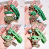 Adorable 2024 Baby Yoda Keychain Silicone Figure Mandalorian Star Wars Charm
