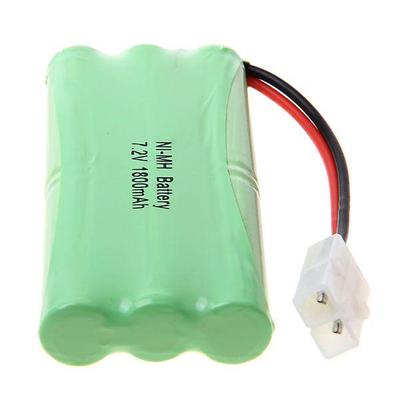Перезаряжаемый аккумулятор Ni-Mh 7.2V 1800mAh 6 элементов AA с разъемом Tamiya KET 2P – для моделей радиоуправляемых автомобилей, лодок, вертолетов