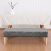 Velvet Embossed Piano Stool Cover Home Dressing Room Bench Printed Elastic Dust Cover Soft Stretch Dining Room Chair Protector