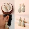 Fashion Golden Pineapple Design Metal Women Earrings For Daily Wear