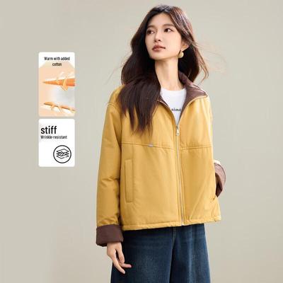 Женская зимняя куртка TERRE BLEUE с лацканами и подкладкой