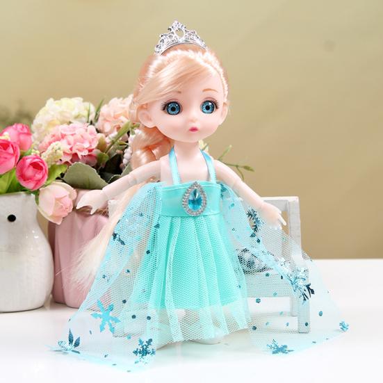 17cm Practical Princess Doll Replaceable Compact 13 Joints Movable Rich Facial Details BJD Dolls with