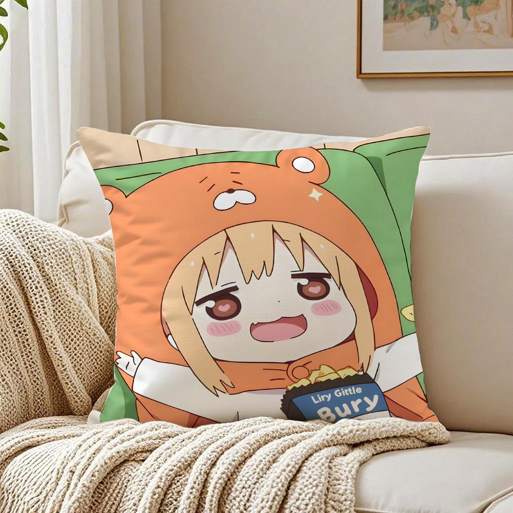 Cute Lazy Japanese Anime HHimouto Umaruchan Cushion Cover Pillowcase Antidustmite living Room Sofa Decor Cushion Room