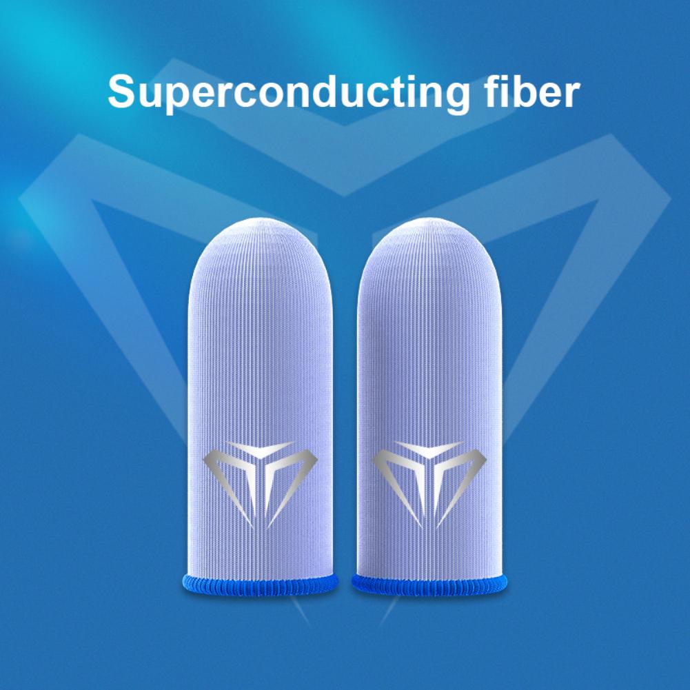 Игровой рукав с игровым пальцем, набор игровых пальцев, перчатки из ледяного шелка из куриного волокна, дышащий, защищенный от пота чехол на палец