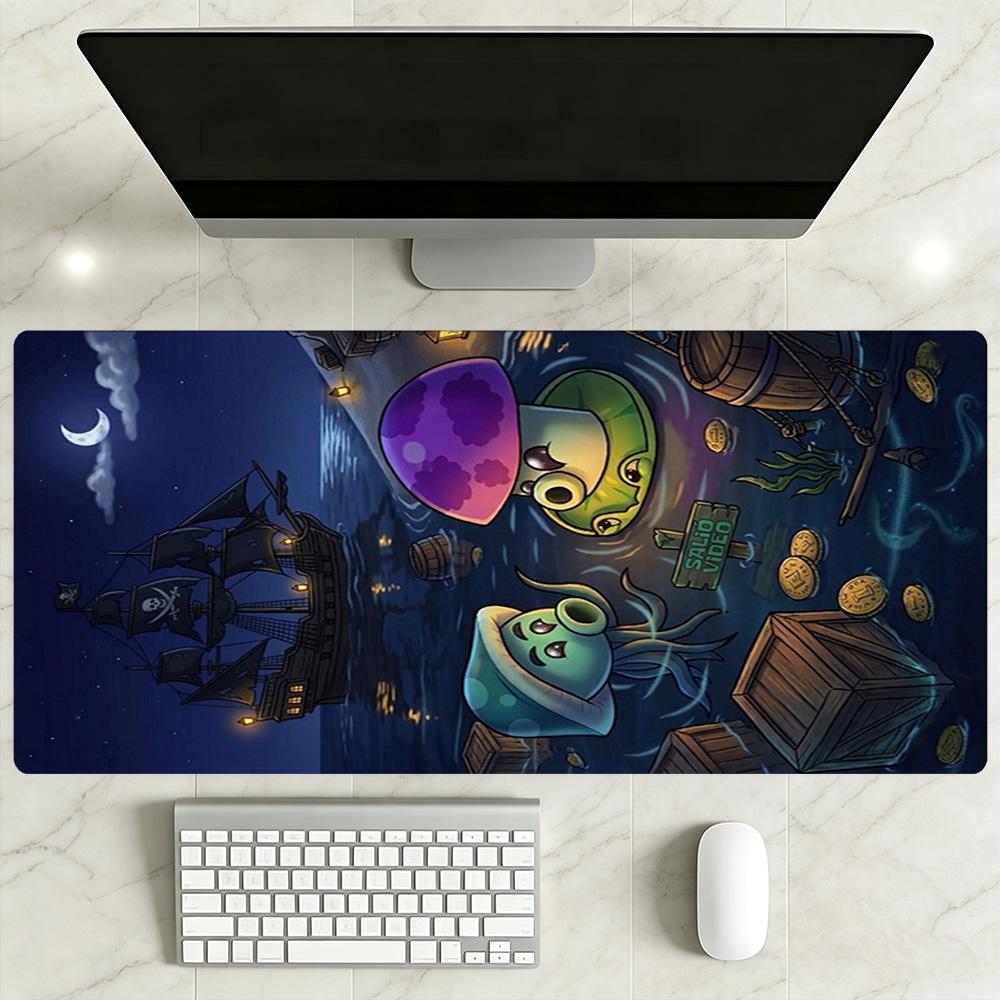Plants Vs. Zombies Gaming Mouse Pad Gamer Mousepad Desktop Mouse Pad Non-Slip Rubber Bottom Perfect Gift for Gamers