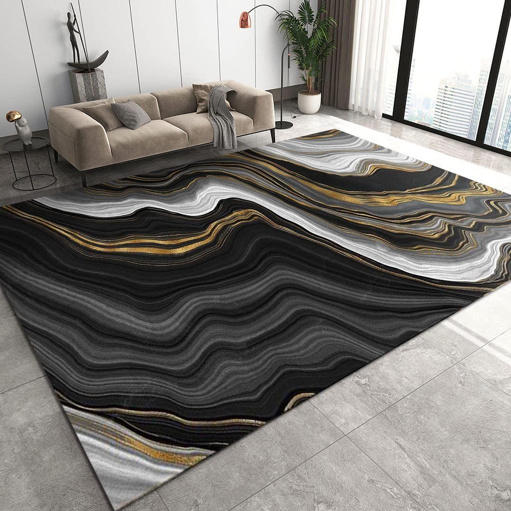 Мраморный ковер, не требующий особого ухода: Коврик для гостиной и спальни с дизайном полного покрытия