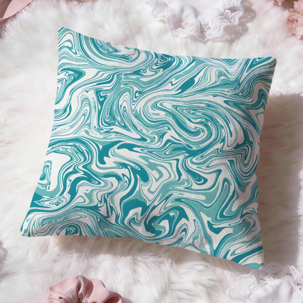 Wave pattern Cushion Cover Premium Comfort Reversible Pillow Cove Two in One Design for Any Room Car Interior