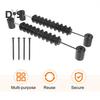 2Pcs Table Football Score Counter with Screws Standard Foosball Board Game Black Bead Scorekeeper Desktop Football Scoring Marker Tools