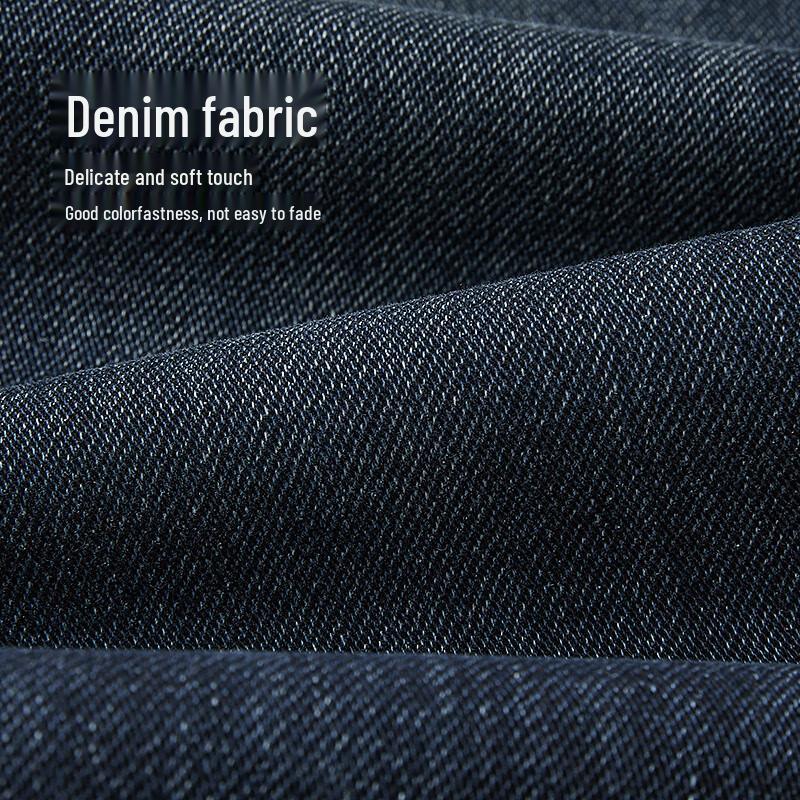 HLA Мужские осенние джинсы прямого кроя из выстиранного денима