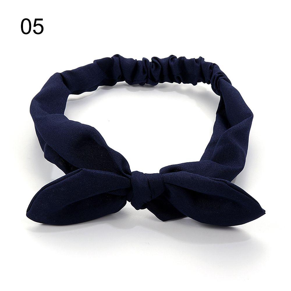 Аксессуары для волос Эластичные Однотонные Бант Повязка на голову Заячьи ушки Повязка для волос Тюрбан