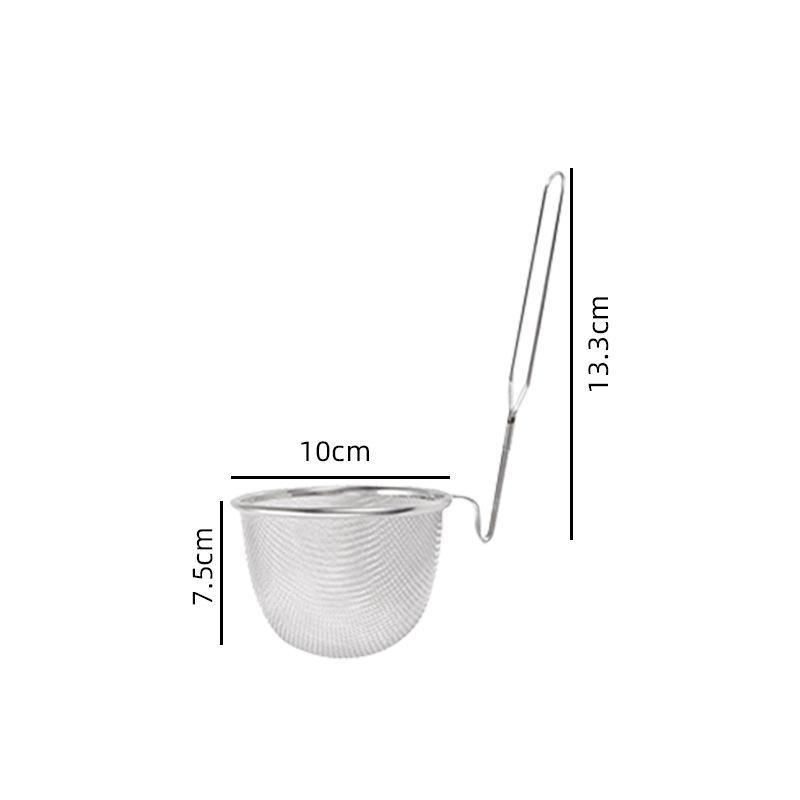 Stainless Steel Mesh Strainer Fine Mesh Durable Handle For Home Kitchen Noodle Frying Draining