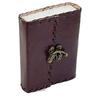 Handmade Embossed Travel Diary with Classic Style/Formate With Hook - Brown. Size 5X7 Inches.