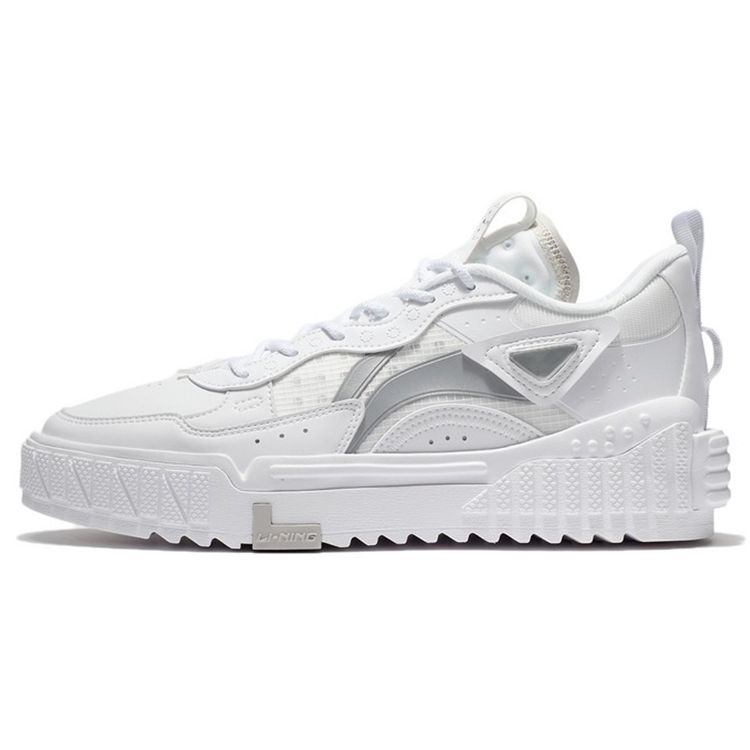 Li Ning New Journey Comfortable Versatile Low-Top Skate Shoes Men Sneakers White AGCS169-1