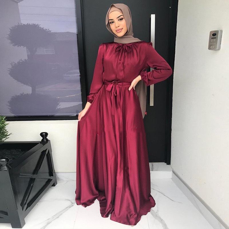 Dubai Turkey Arab Elegant Chiffon Kimono For Women Muslim Solid Color 3 Layers Open Islamic Clothing Muslim Dresses Abaya