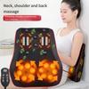 1PC Lumbar Massager Lumbar Massage Cushion Cervical Kneading Multi-functional Massager Spine Back Heating By Pillow