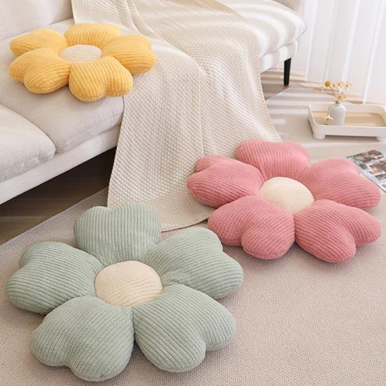 Cushion Pillow Comfortable Decorative Good Elasticity Unique Flower Plush Pillow Sofa Floor Cushion Household Supplies