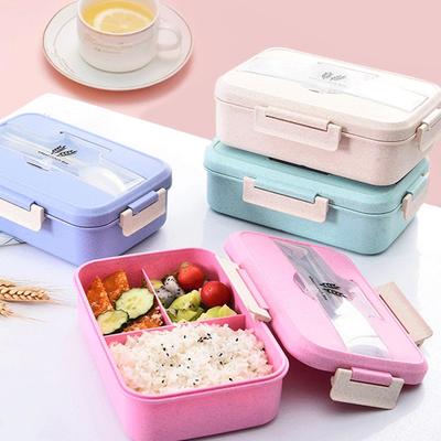 Коробка для еды Bento с контейнерами, ланч-бокс для микроволновки, детский школьный контейнер для пикника
