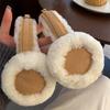 Шерстяные утеплители для ушей, зимние овчинные наушники для женщин и мужчин, мягкие, теплые, сплошные, уличные, для защиты от холода, наушники-вкладыши