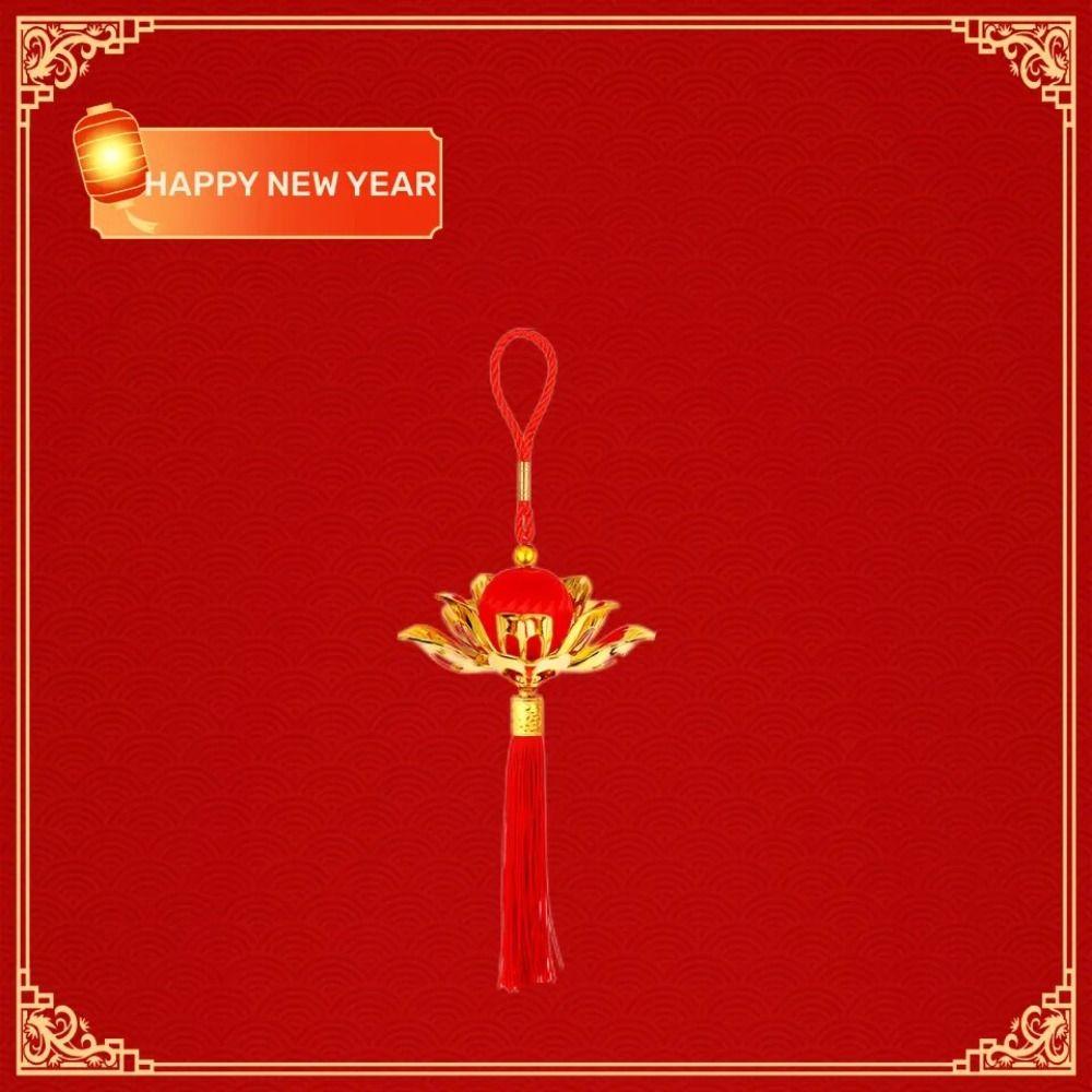 Chinese Style Hanging Lotus Flower Ornament Chinese Traditional Ornament  Housewarming Gift