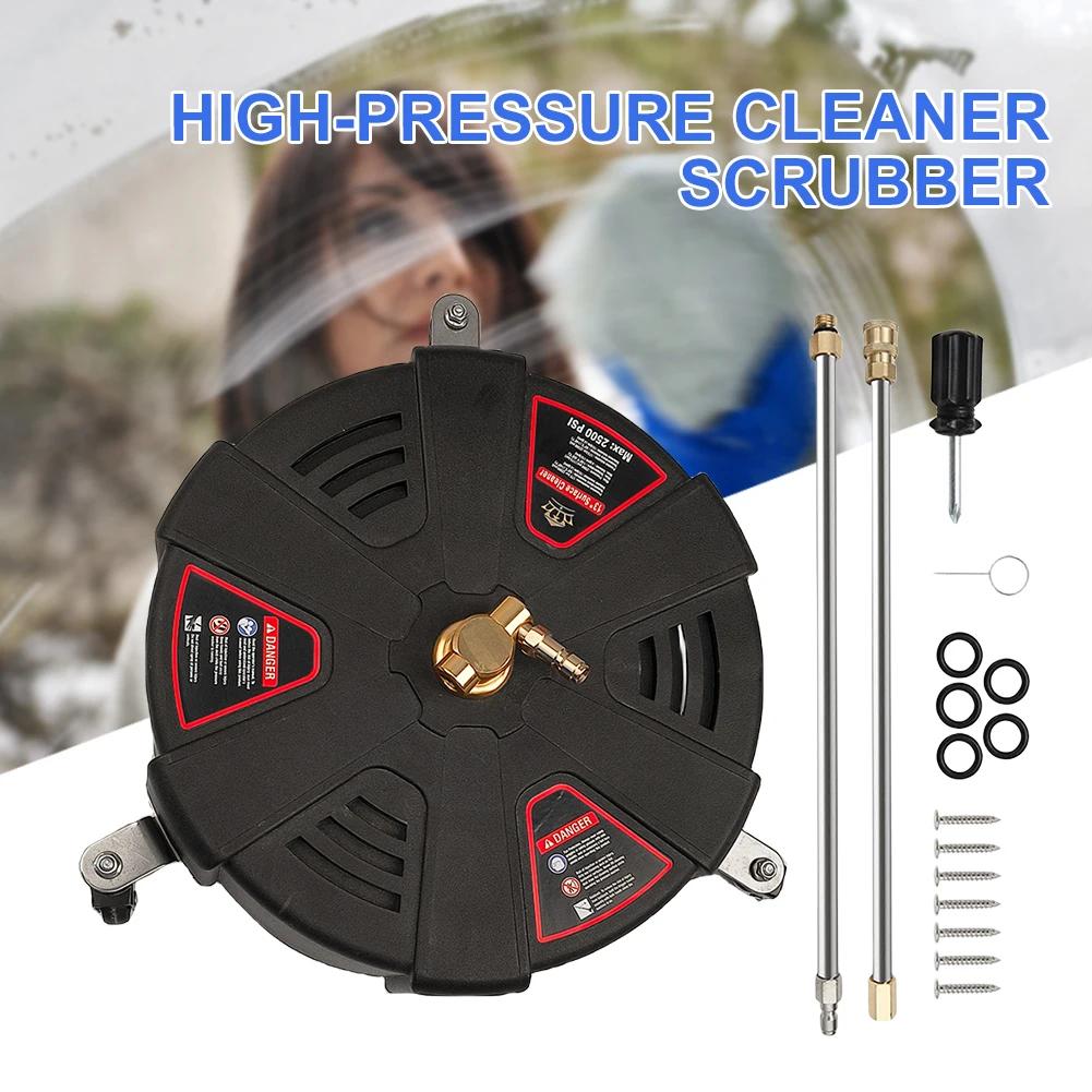 13'' Pressure Washer Surface Cleaner Flat Surface Cleaning Heavy Duty Floor Power Washer for Terraces Driveway Sidewalks Decks
