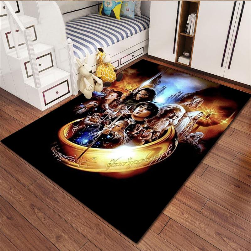 The Lord Of The Rings Carpet Office Decorative Carpet For Living Room Bedroom Door Mat Floor Rug Computer Chair Area Rug