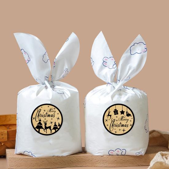 1 рулон рождественской клейкой клейкой темы, этикетка для печати, самостоятельная прочная, насыщенная, цветная подарочная коробка «сделай сам»